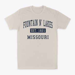 Fountain N' Lakes Missouri Classic Established Classic Dad T-Shirt