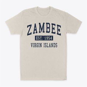 Zambee Virgin Islands Classic Established Classic Dad T-Shirt