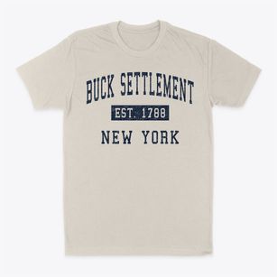 Buck Settlement New York Classic Established Classic Dad T-Shirt