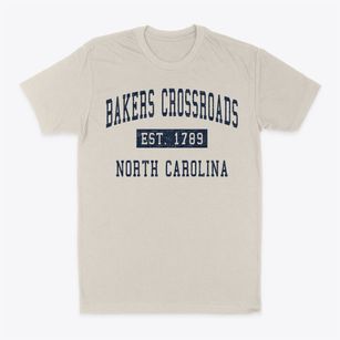 Bakers Crossroads North Carolina Classic Established Classic Dad T-Shirt