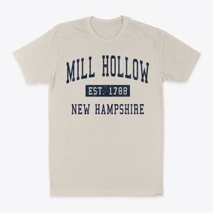 Mill Hollow New Hampshire Classic Established Classic Dad T-Shirt