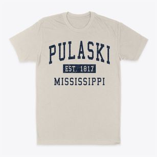 Pulaski Mississippi Classic Established Classic Dad T-Shirt