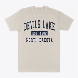 Devils Lake North Dakota Classic Established Classic Dad T-Shirt