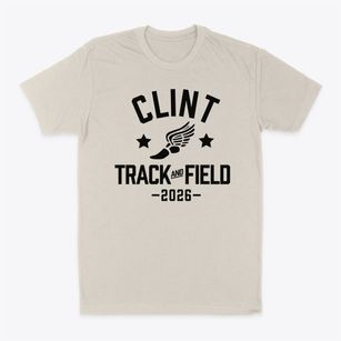 Clint High School Track and Field Classic Dad T-Shirt