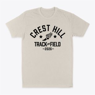 Crest Hill Elementary School Track and Field Classic Dad T-Shirt