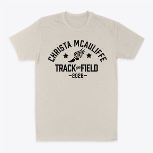 Christa Mcauliffe Elementary School Track and Field Classic Dad T-Shirt