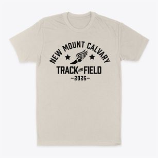 New Mount Calvary Baptist Christian Track and Field Classic Dad T-Shirt