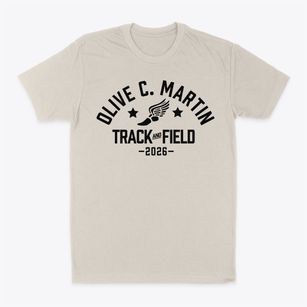 Olive C. Martin School Track and Field Classic Dad T-Shirt