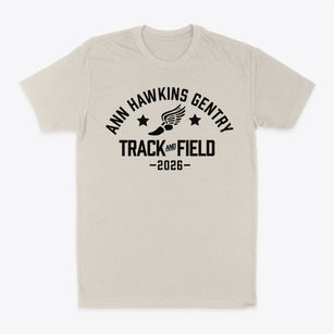 Ann Hawkins Gentry Middle School Track and Field Classic Dad T-Shirt