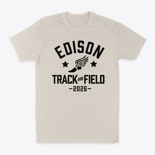 Edison High School Track and Field Classic Dad T-Shirt