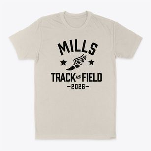 Mills Elementary School Track and Field Classic Dad T-Shirt