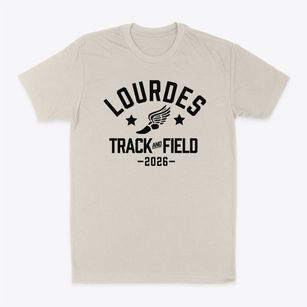 Our Lady Of Lourdes High School Track and Field Classic Dad T-Shirt
