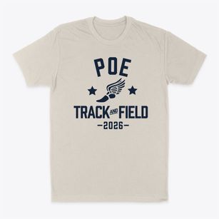 Poe Elementary School Track and Field Classic Dad T-Shirt