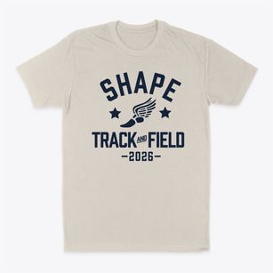 Shape American High School Track and Field Classic Dad T-Shirt