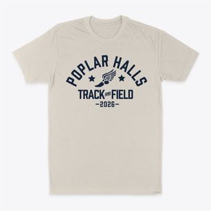 Poplar Halls Elementary School Track and Field Classic Dad T-Shirt