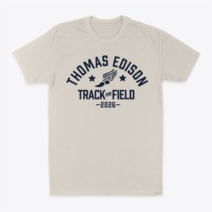 Thomas Edison Middle School Track and Field Classic Dad T-Shirt