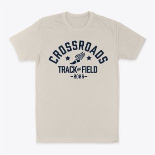Crossroads Academy Track and Field Classic Dad T-Shirt