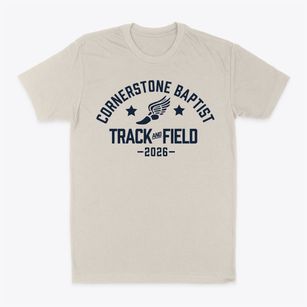 Cornerstone Baptist Academy Track and Field Classic Dad T-Shirt