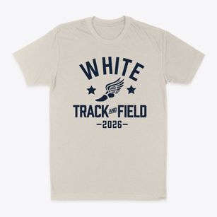 White Elementary School Track and Field Classic Dad T-Shirt