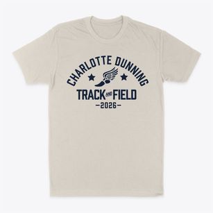 Charlotte Dunning Elementary School Track and Field Classic Dad T-Shirt