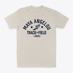 Maya Angelou Elementary School Track and Field Classic Dad T-Shirt