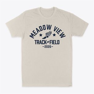 Meadow View Elementary Track and Field Classic Dad T-Shirt