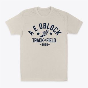 A E Oblock Junior High School Track and Field Classic Dad T-Shirt