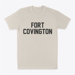 Fort Covington New York Classic Block Classic Dad T-Shirt