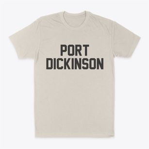 Port Dickinson New York Classic Block Classic Dad T-Shirt
