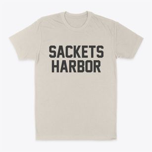 Sackets Harbor New York Classic Block Classic Dad T-Shirt