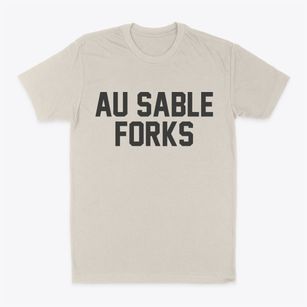 Au Sable Forks New York Classic Block Classic Dad T-Shirt