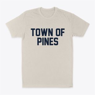 Town Of Pines Indiana Classic Block Classic Dad T-Shirt
