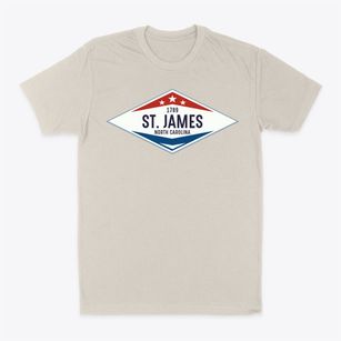St. James North Carolina Diamond Star Classic Dad T-Shirt