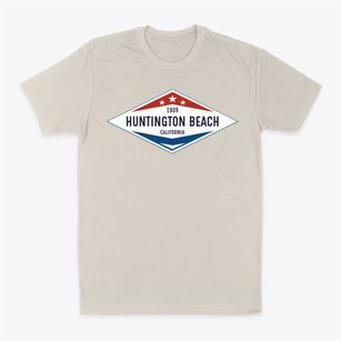 Huntington Beach California Diamond Star Classic Dad T-Shirt