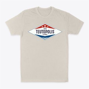 Teutopolis Illinois Diamond Star Classic Dad T-Shirt