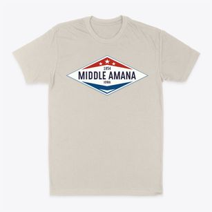 Middle Amana Iowa Diamond Star Classic Dad T-Shirt