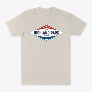 Highland Park Florida Diamond Star Classic Dad T-Shirt