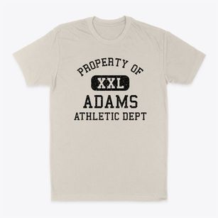 Adams Massachusetts Athletic Dept Classic Dad T-Shirt
