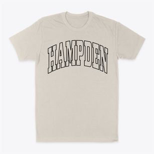 Hampden Maine Trendy Block Classic Dad T-Shirt