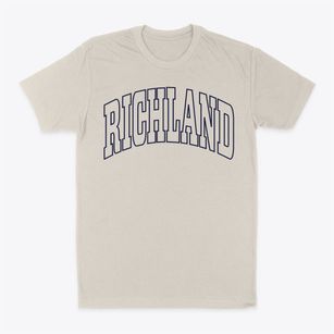 Richland Texas Trendy Block Classic Dad T-Shirt