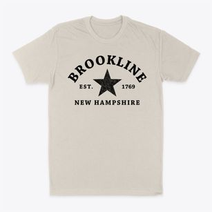 Brookline New Hampshire Star Classic Dad T-Shirt