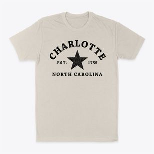 Charlotte North Carolina Star Classic Dad T-Shirt