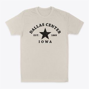 Dallas Center Iowa Star Classic Dad T-Shirt