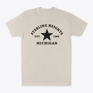 Sterling Heights Michigan Star Classic Dad T-Shirt