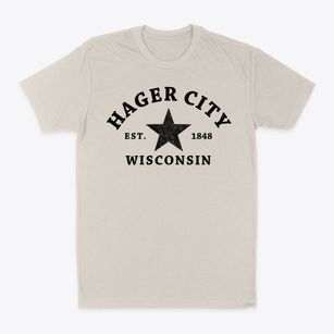 Hager City Wisconsin Star Classic Dad T-Shirt