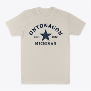 Ontonagon Michigan Star Classic Dad T-Shirt