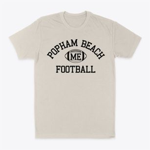 Popham Beach Maine Football Classic Dad T-Shirt