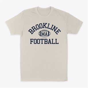 Brookline Massachusetts Football Classic Dad T-Shirt
