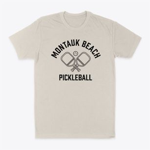 Montauk Beach New York Pickleball Classic Dad T-Shirt