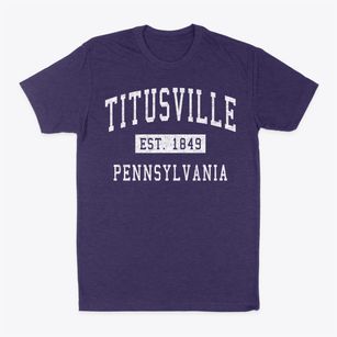 Titusville Pennsylvania Classic Established Classic Dad T-Shirt